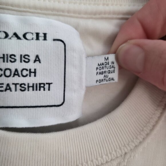 Coach Horse and Carriage Crewneck Sweatshirt Cotton Size Medium - Picture 8 of 11